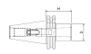Оправка ISO40 DIN69871 H70 CM3 PUNTE